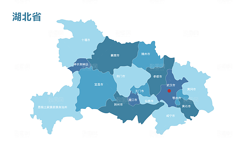 中国各省矢量高清形状图形地图
