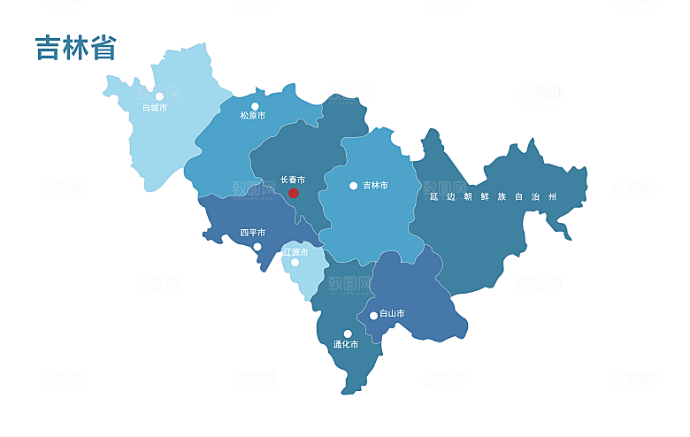 中国各省矢量高清形状图形地图