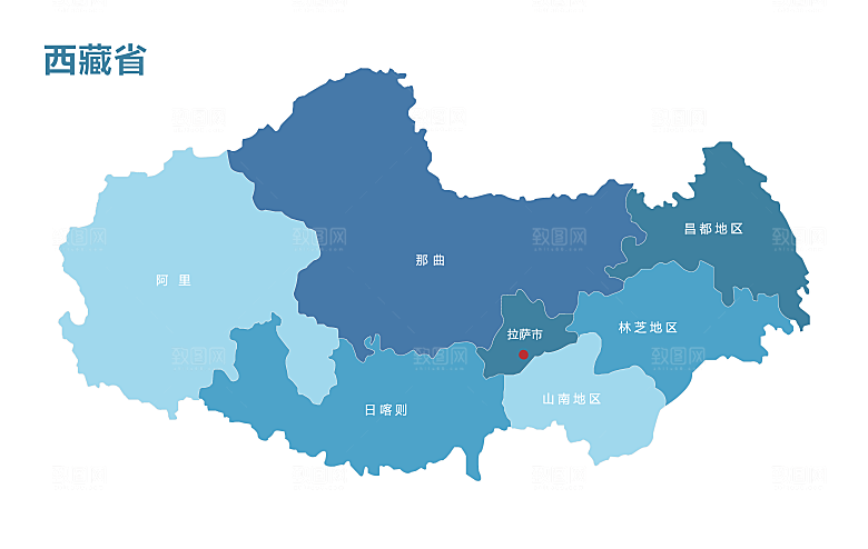 中国各省矢量高清形状图形地图