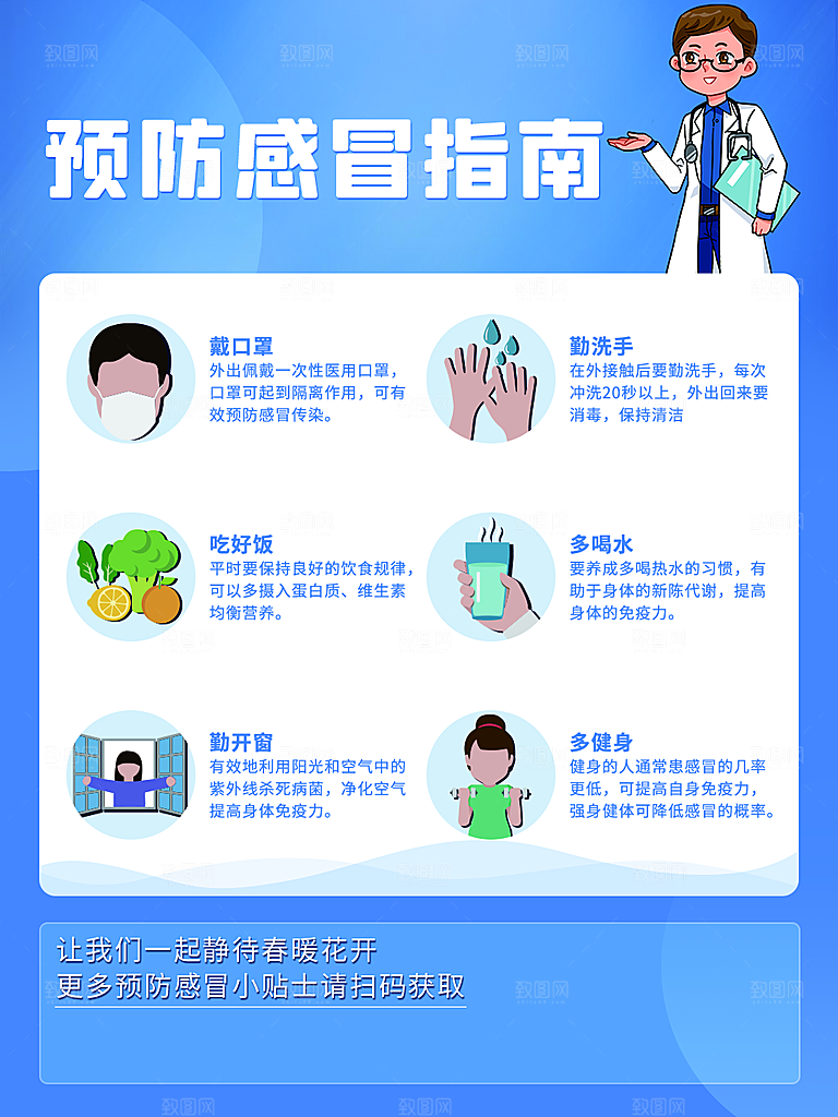 预防感冒指南宣传