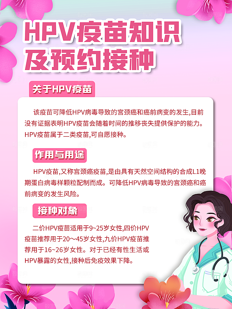 HPV疫苗知识及预约接种