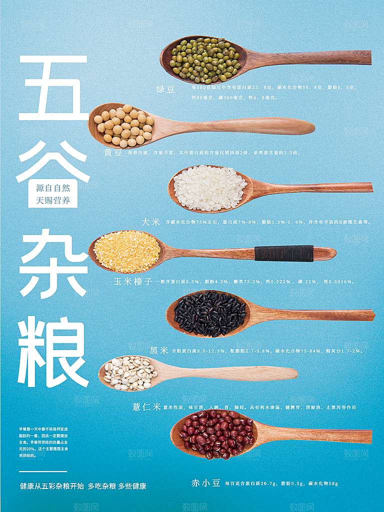 五谷杂粮宣传海报
