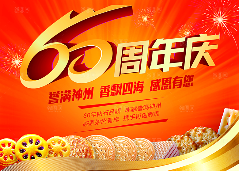 60周年庆宣传海报