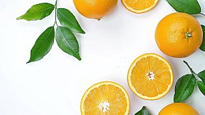 橙子橘子可口柑子果肉清新水果鲜甜果汁