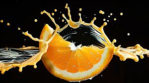 橙子柑橘绿色营养水果橘子健康鲜甜果肉