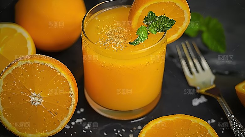 橙子柑橘健康营养水果果肉绿色鲜甜橘子