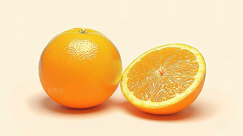 橙子柑橘健康营养水果果肉绿色鲜甜橘子