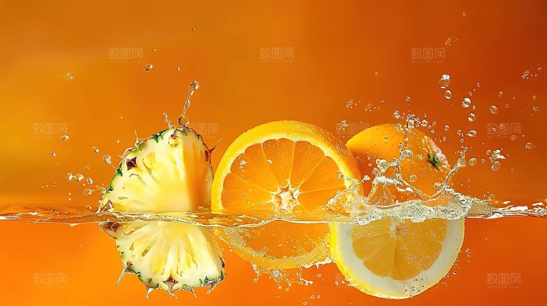 橙子柑子清新果肉橘子果汁可口鲜甜水果