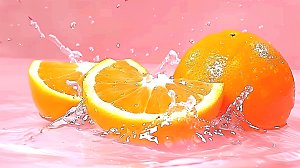 橙子果肉绿色营养橘子美味柑橘水果健康鲜香