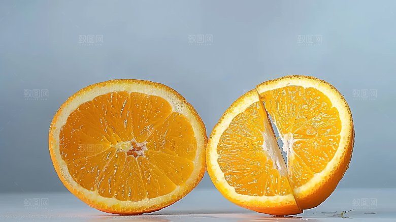 橙子果汁橘子维c柑橘水果鲜香绿色