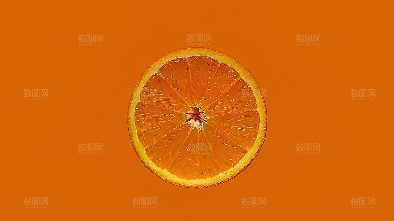 橙子新鲜水果美味健康维c绿色高清果肉