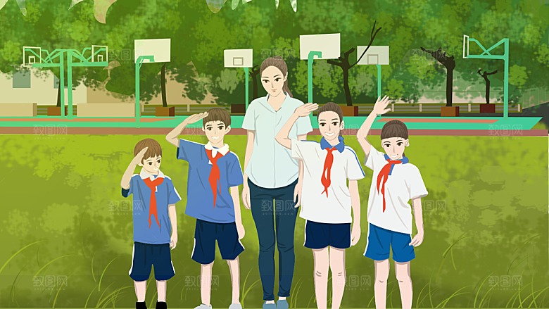 感恩教师节节日宣传海报插画