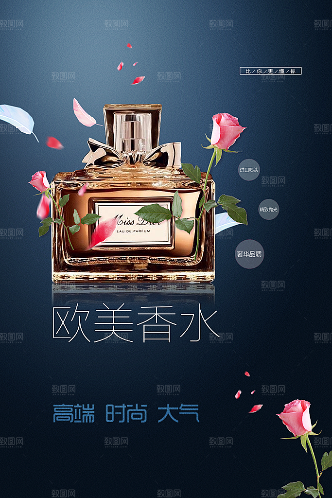 欧美香水宣传海报
