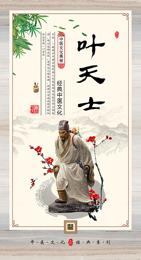 中医文化展板叶天士