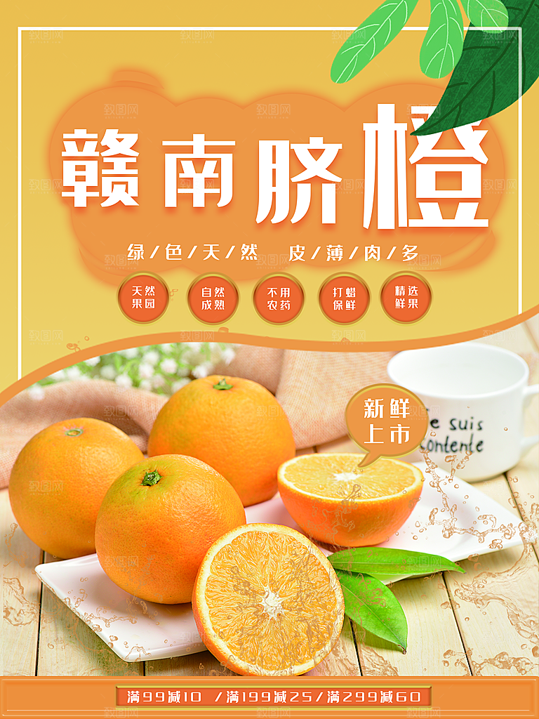 新鲜水果赣南脐橙