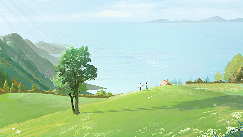 清明节节日海报素材背景