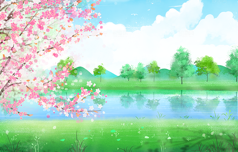 清明节节日海报素材背景