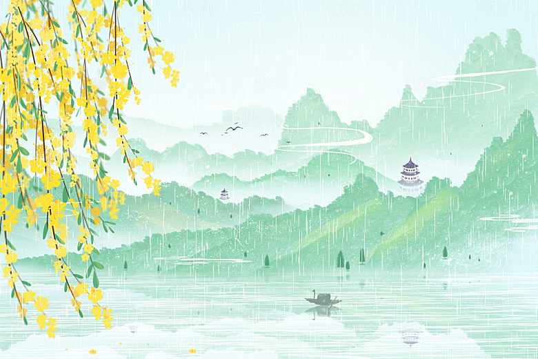 清明节节日海报素材背景