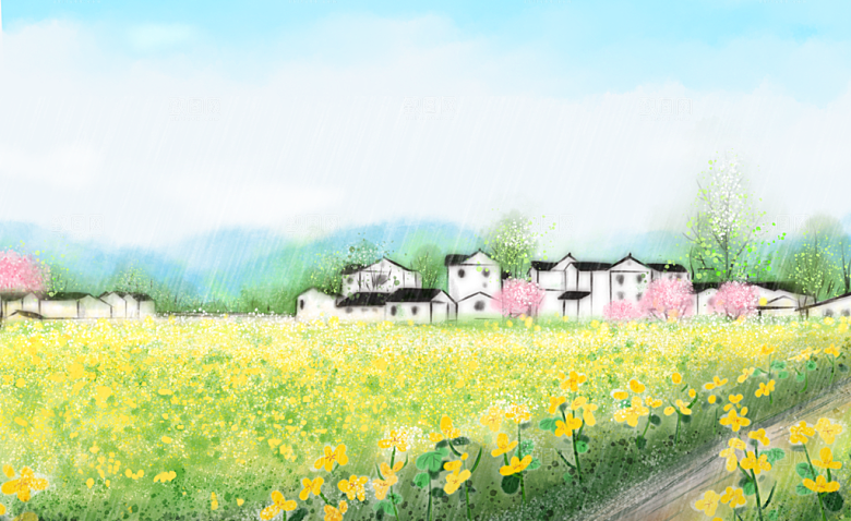 清明节节日海报素材背景