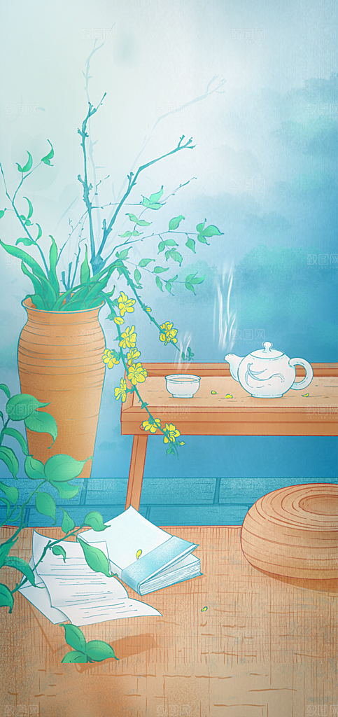 清明节节日海报素材背景