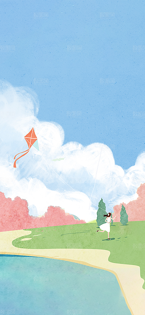 清明节节日海报素材背景