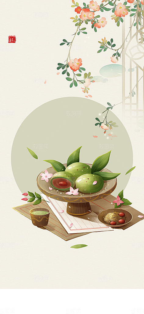 清明节节日海报素材背景