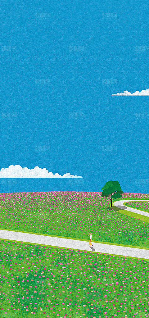 清明节节日海报素材背景