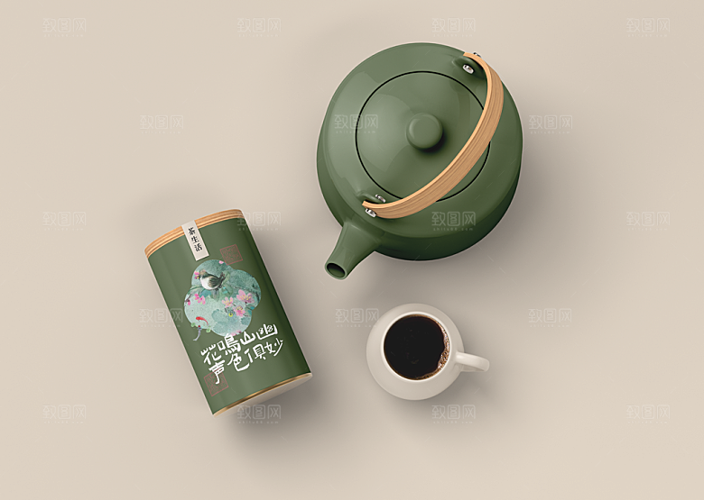 中式礼盒包装VI智能贴图样机品牌