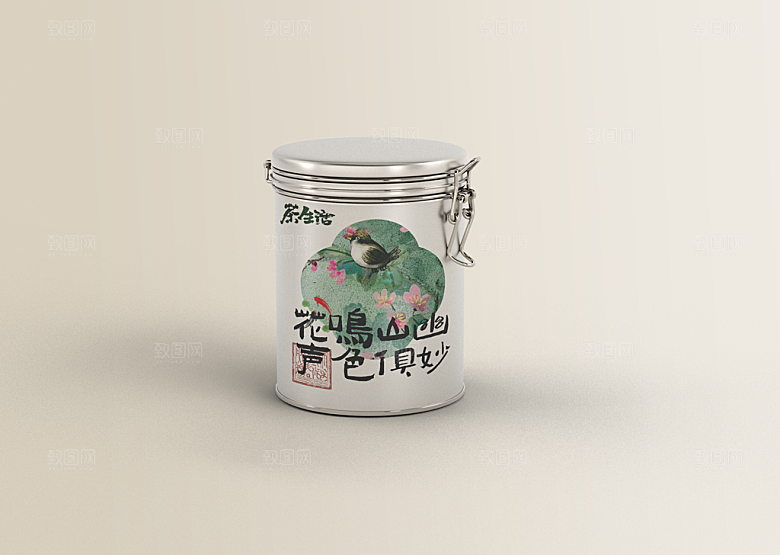 中式品牌礼盒包装VI智能贴图样机