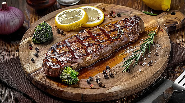 高级摄影牛排西式烤肉大餐牛肉美食烹饪