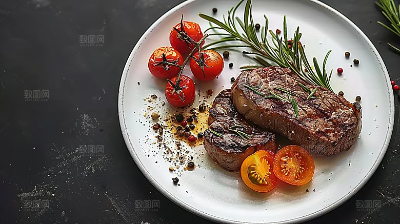 黑椒烤肉主食美食牛排西式美味飘香摄影牛肉