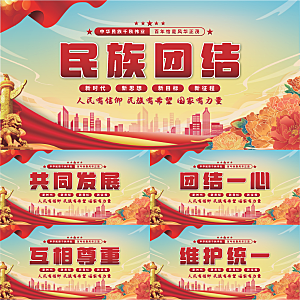 民族团结党建展板系列