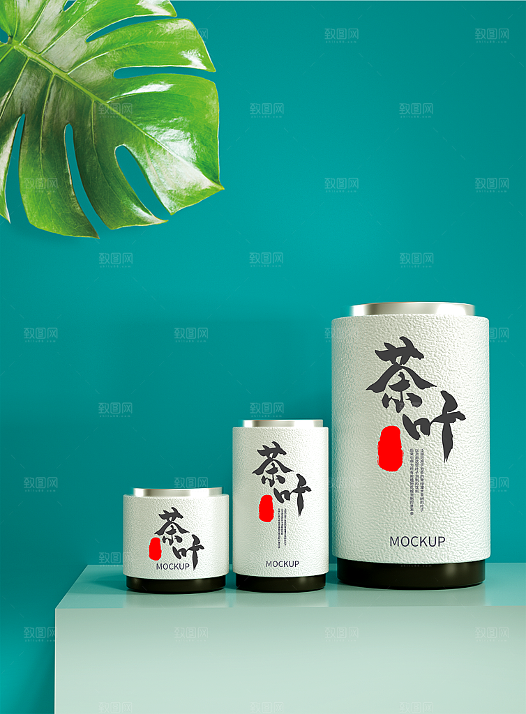 创意茶叶罐装包装样机