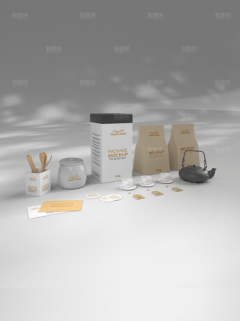 品牌包装创意袋装盒装罐装样机