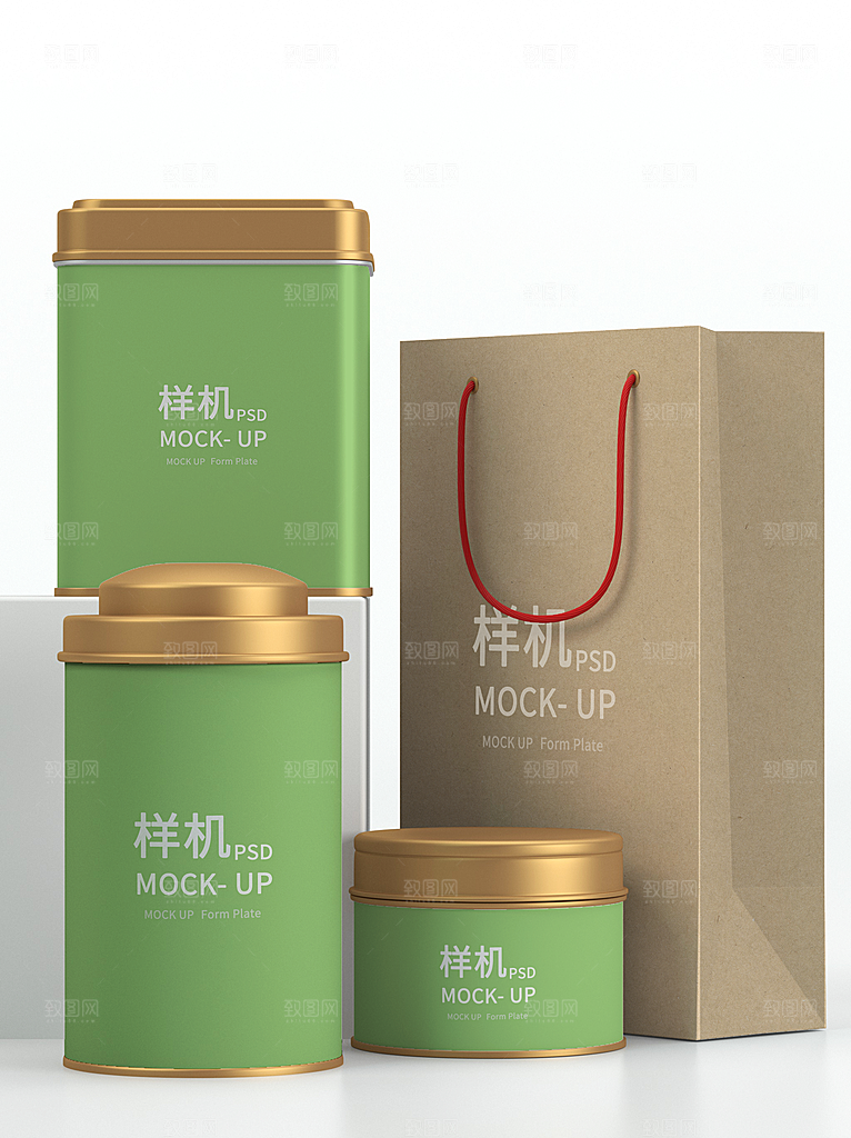 品牌包装创意袋装盒装罐装样机