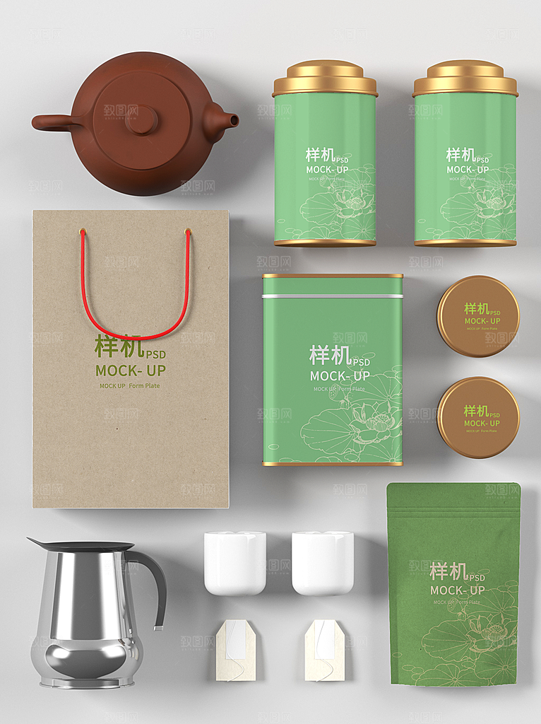 品牌包装创意袋装盒装罐装样机