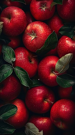 健康水果天然苹果新鲜特写美味有机红色