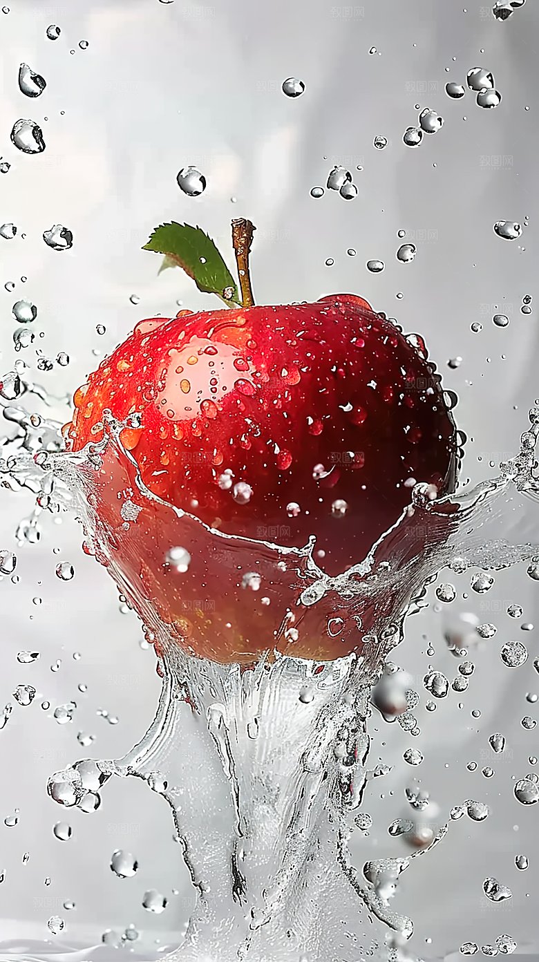 健康新鲜红色水果天然鲜甜美味苹果有机