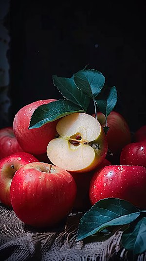 美味健康有机苹果红色新鲜水果天然鲜甜