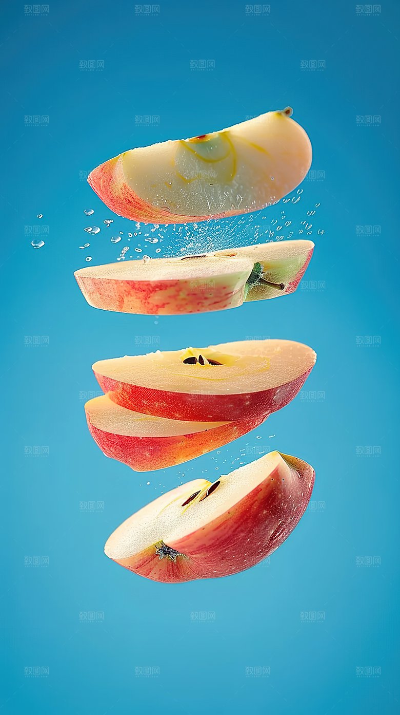 美味健康有机天然红色水果苹果新鲜
