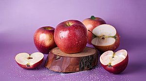美味新鲜苹果天然健康鲜甜红色有机水果