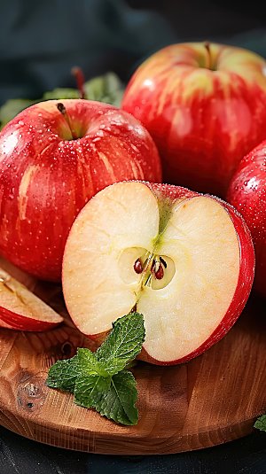 美味有机苹果健康水果红色新鲜天然鲜甜