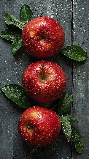 苹果美味天然新鲜健康水果特写红色