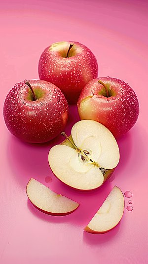 苹果美味有机水果新鲜天然红色健康鲜甜