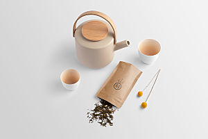 茶叶品牌文创样机包装礼盒袋罐子产品包装