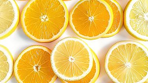 高清果肉柠檬黄色健康清新水果维c
