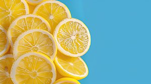高清健康柠檬水果果肉清新黄色维c