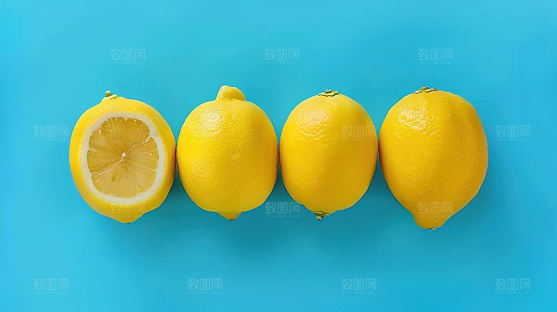 柠檬柠檬汁果肉维c水果清新健康