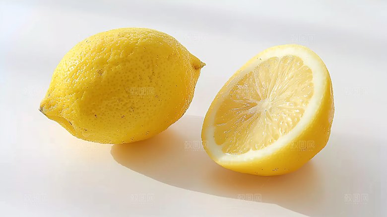 柠檬柠檬汁果肉维c水果清新健康