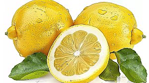 健康黄色果肉柠檬摄影清新水果柠檬汁维c